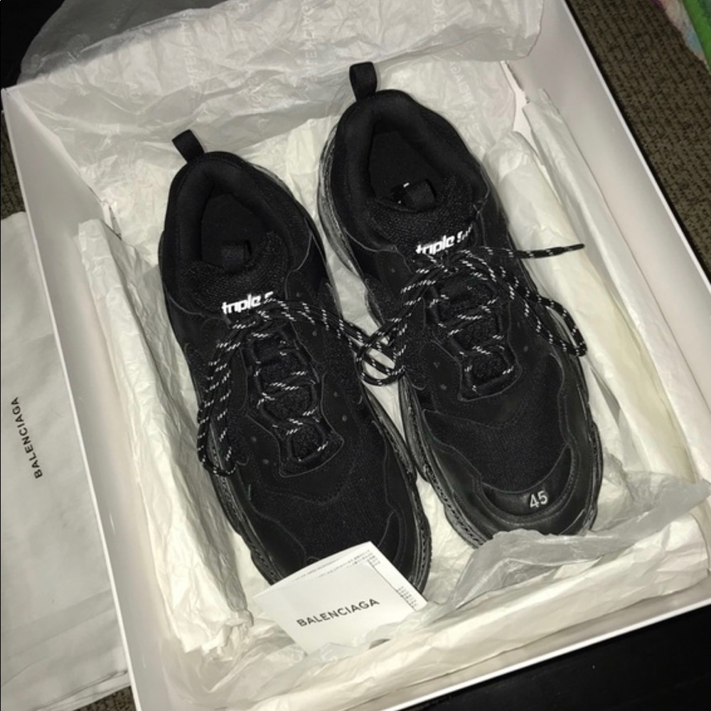 Designer triple s shoes size 11 (used) (used)